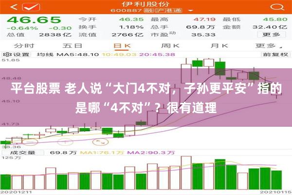 平台股票 老人说“大门4不对，子孙更平安”指的是哪“4不对”？很有道理