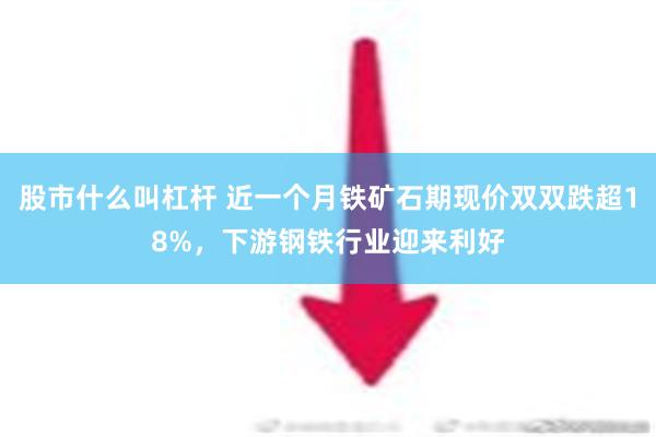 股市什么叫杠杆 近一个月铁矿石期现价双双跌超18%，下游钢铁行业迎来利好